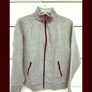 J Crew men’s zip-up bomber.